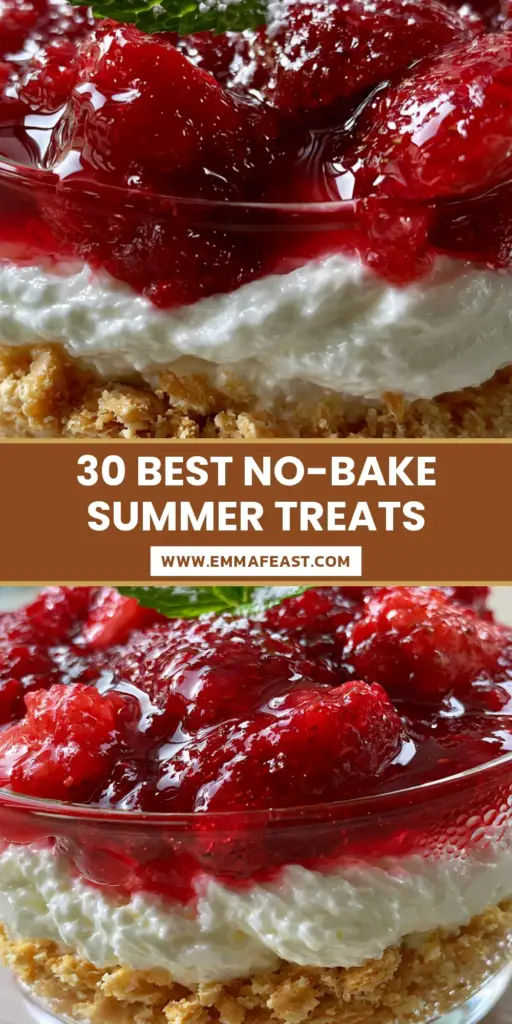 A handheld smartphone photo of tiered summer dessert recipes in a clear glass dish, featuring a thick graham cracker crust, snow-white mascarpone cream, and glossy ruby-red strawberry compote with a mint leaf garnish.
