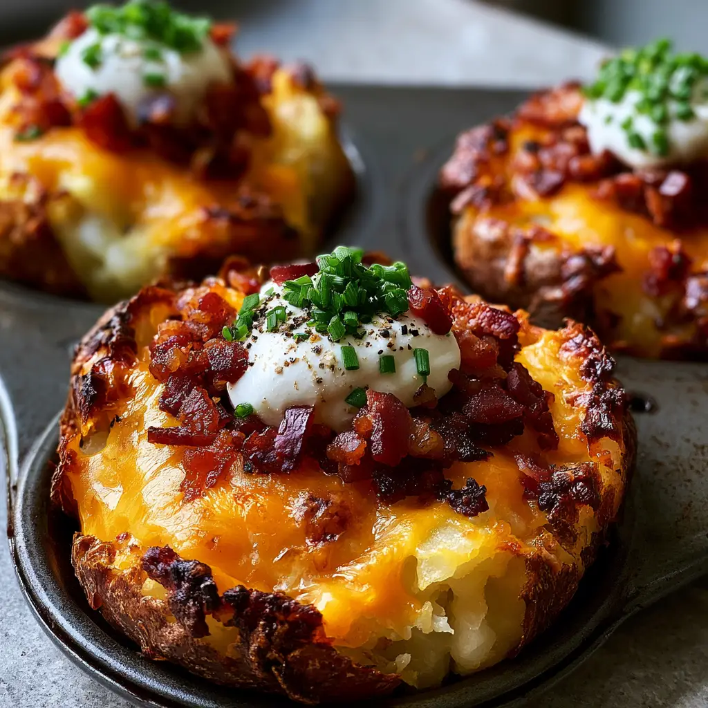 Detailed close-up of a dollop of white sour cream on a crispy smashed potato with chives and pepper.
