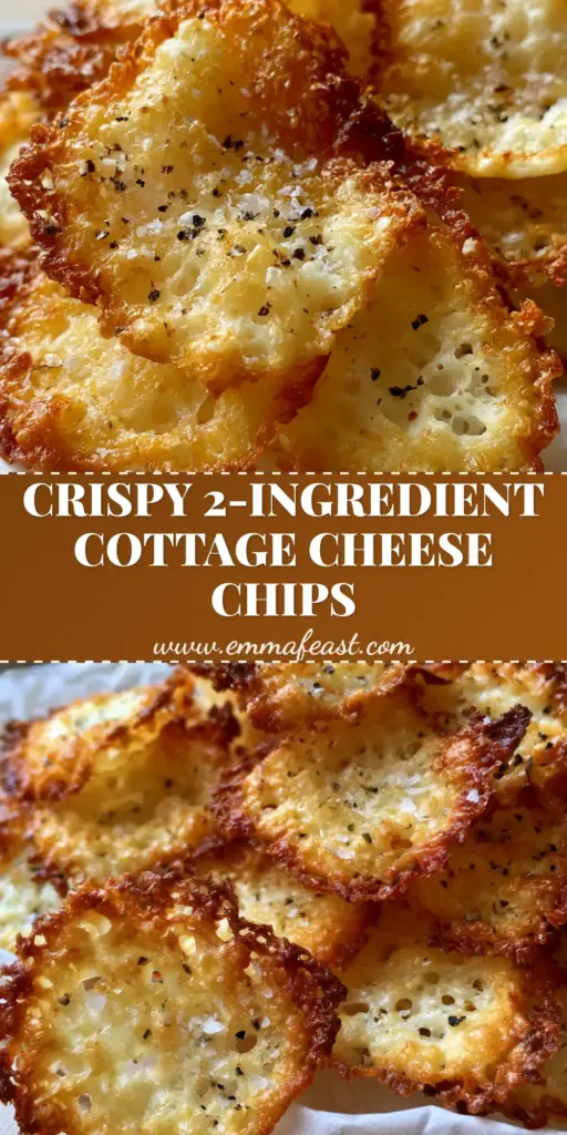 Crispy cottage cheese chips: The Ultimate High-Protein Crunchy Snack 4 A pile of golden-brown Crispy cottage cheese chips on white parchment paper with sea salt and black pepper.