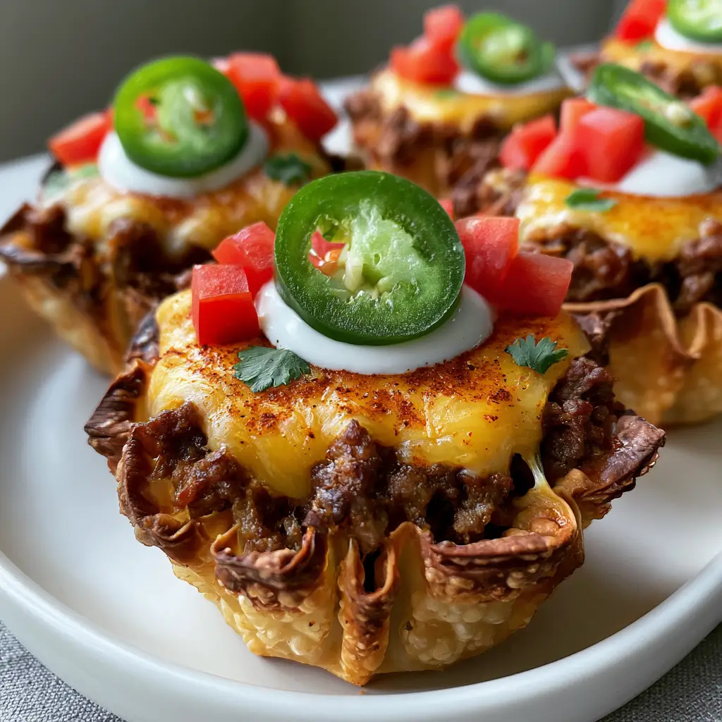 Smartphone photo showing the deep golden-brown, bubbly edges of a double-layered Mini Taco Cups recipe. (Mini Taco Cups recipe)