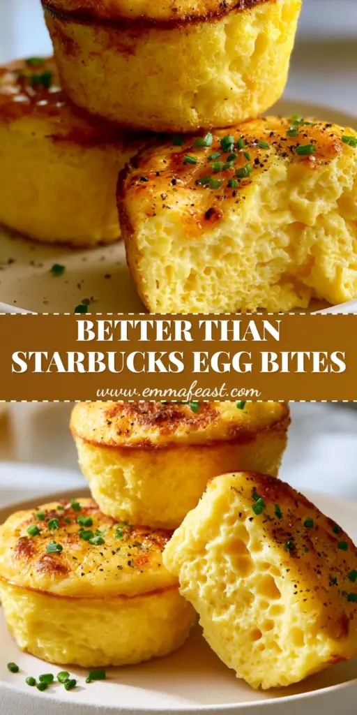 A stack of three fluffy, circular Cottage Cheese Egg Bites with a toasted cheese crust on a ceramic plate.
