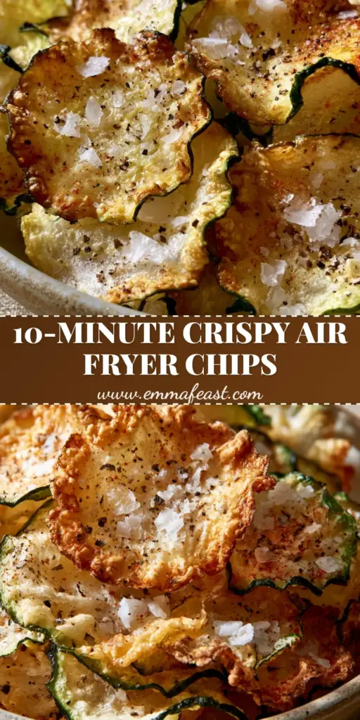 Crunchy Snack Recipe: Ultra-Thin Zucchini and Radish Chips with Smoked Paprika 4 A rustic ceramic bowl filled with ultra-thin, ruffled zucchini and radish chips, featuring golden-brown blistered edges and a dusting of smoked paprika. (crunchy snack recipe)