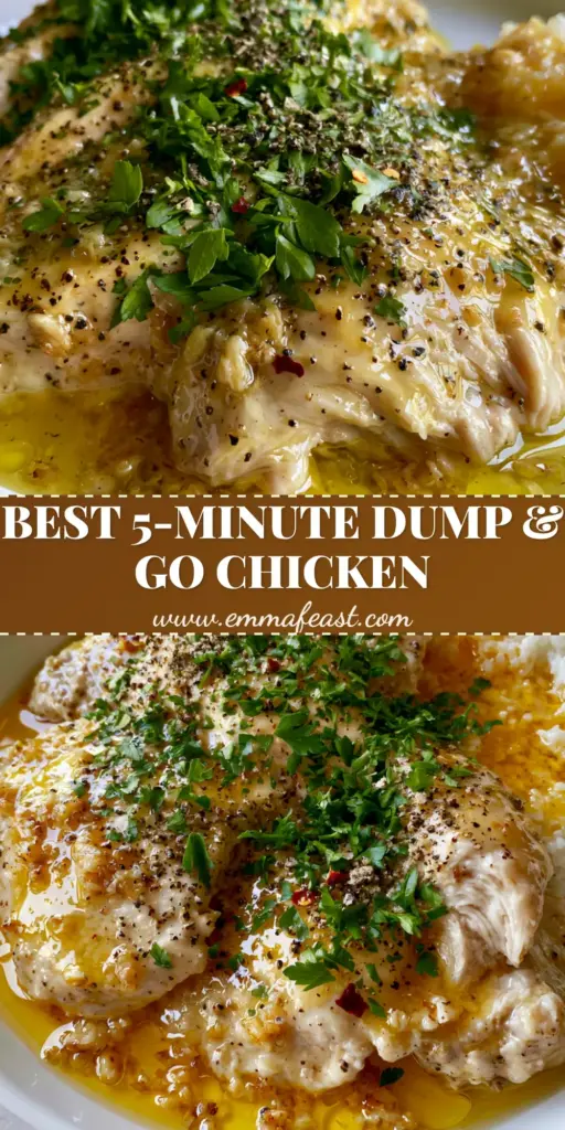 A smartphone photo of tender slow cooker chicken breast slices with glossy garlic butter sauce, parsley, and fluffy white rice on a white plate.