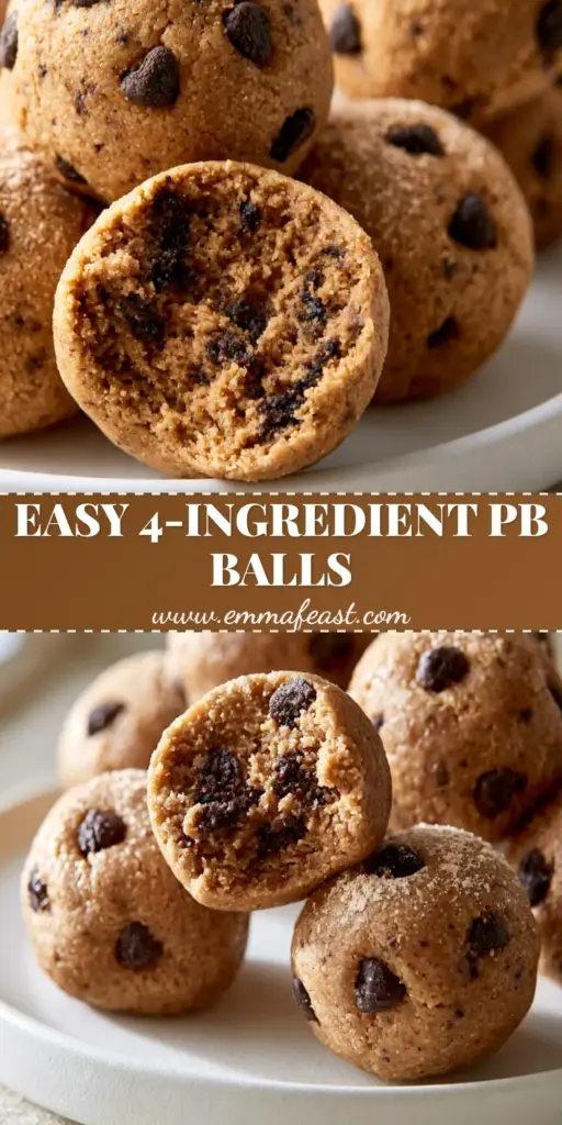 Peanut butter balls: The Ultimate Fudgy 5-Ingredient Snack 4 A cluster of perfectly round, hand-rolled peanut butter balls on a white plate with a bite taken out of one showing a fudgy interior.