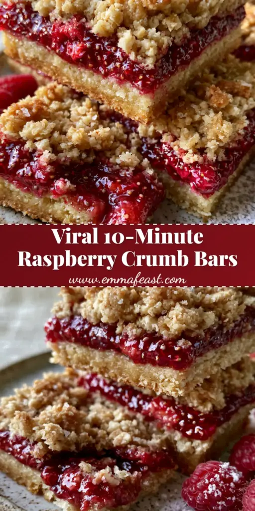 A stack of thick raspberry bars with a golden oat crumble and glistening red jam on a speckled plate. (raspberry bars)